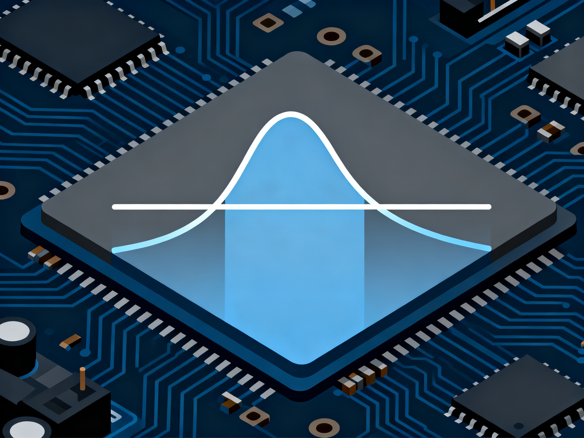 Minimal engineering infographic clean technical diagram no text a reflow oven technical diagram.